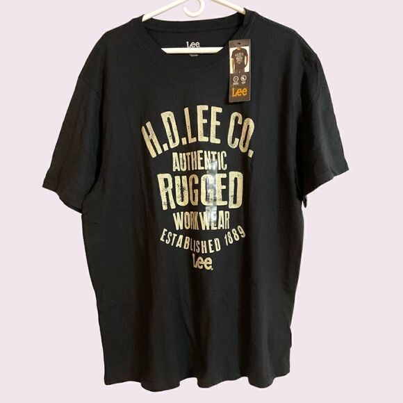 Lee Classic Fit Mens Logo Tee Shirt - Picture 1 of 2
